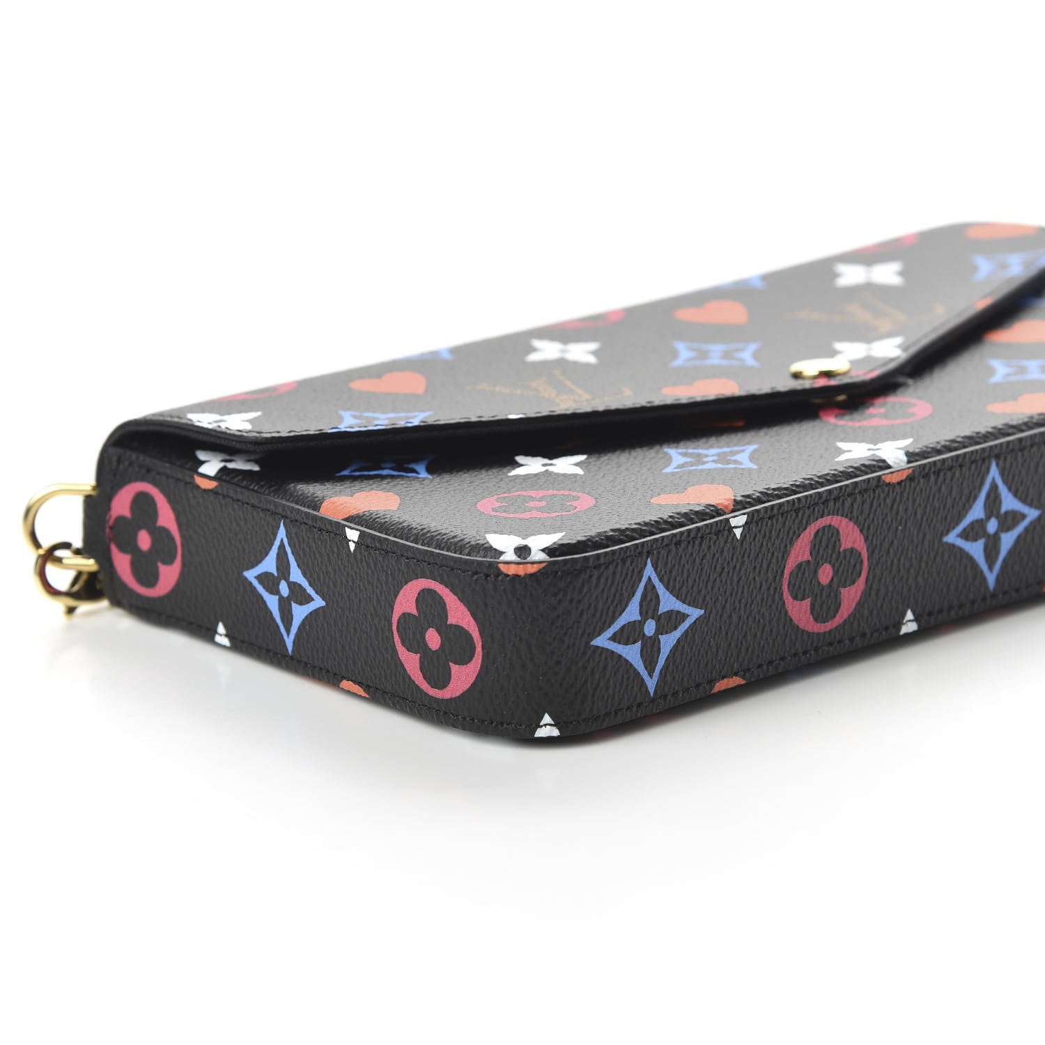 Louis Vuitton Game On Felicie Chain Wallet Black 6 of 10