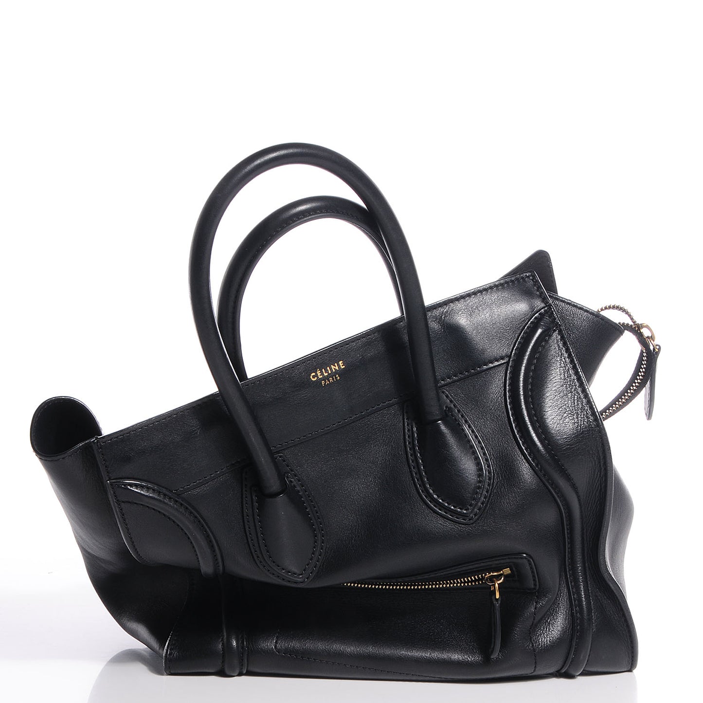 Smooth Calfskin Mini Luggage Black