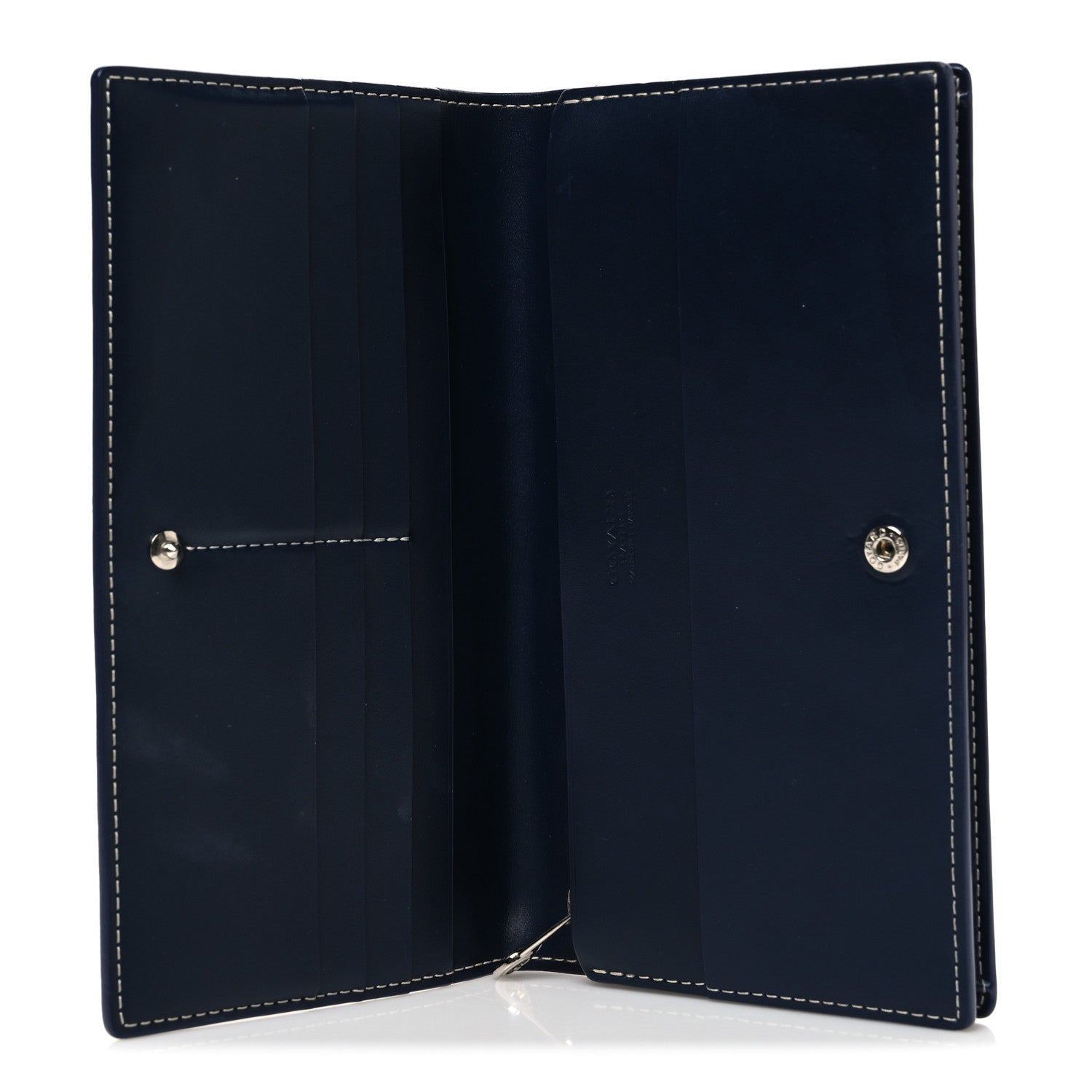 Goyard Goyardine Richelieu Wallet Navy 6 of 8