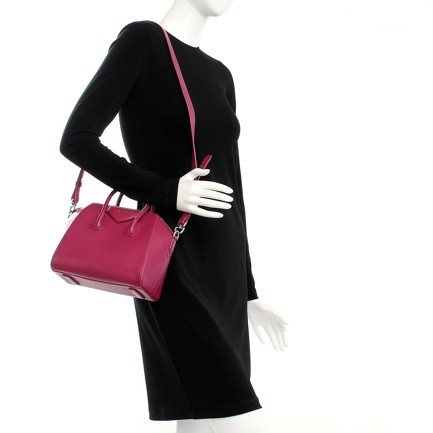 Givenchy Sugar Goatskin Mini Antigona Magenta 3 of 8