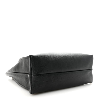 Salvatore Ferragamo Calfskin Maxi Gancini Tote Black 4 of 9