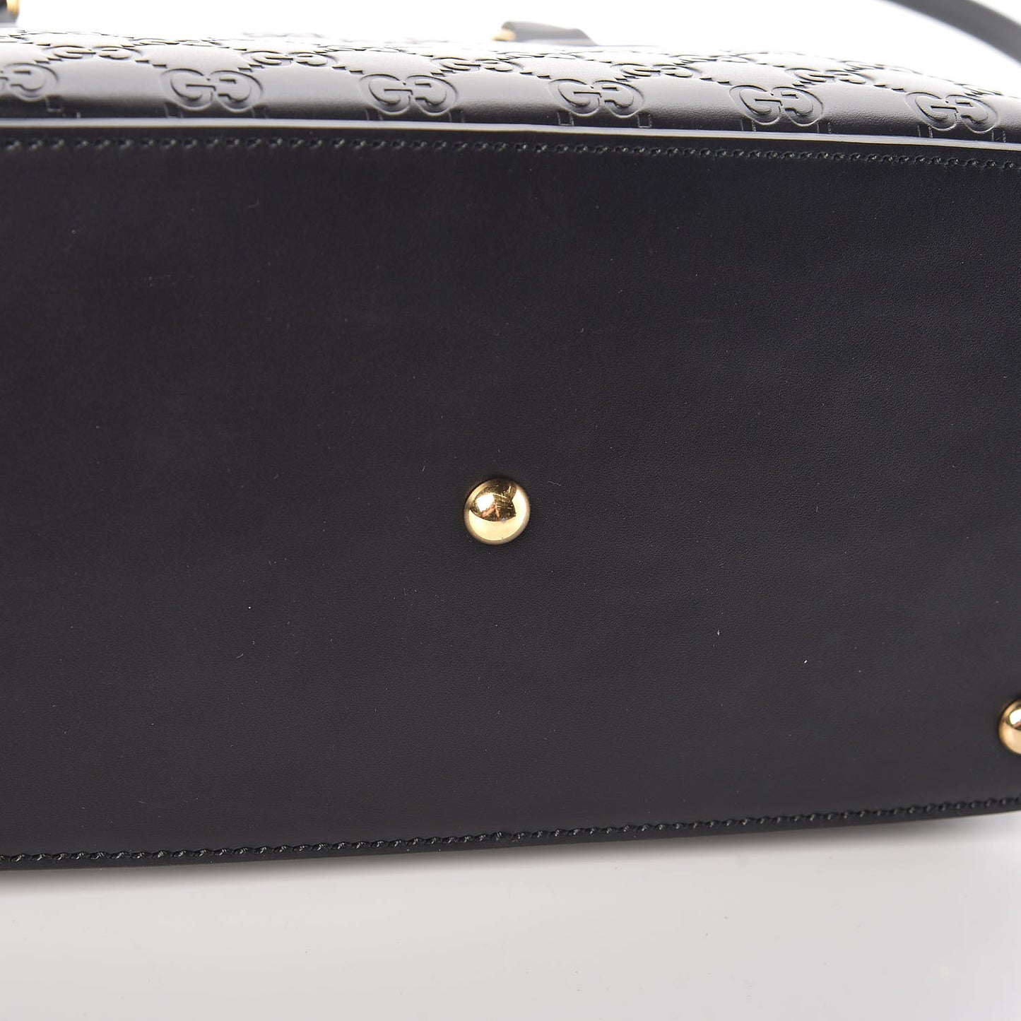 Guccissima Small Zippered Bucket Tote Black