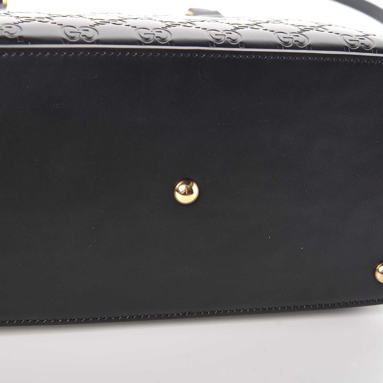 Gucci Guccissima Small Zippered Bucket Tote Black 13 of 16