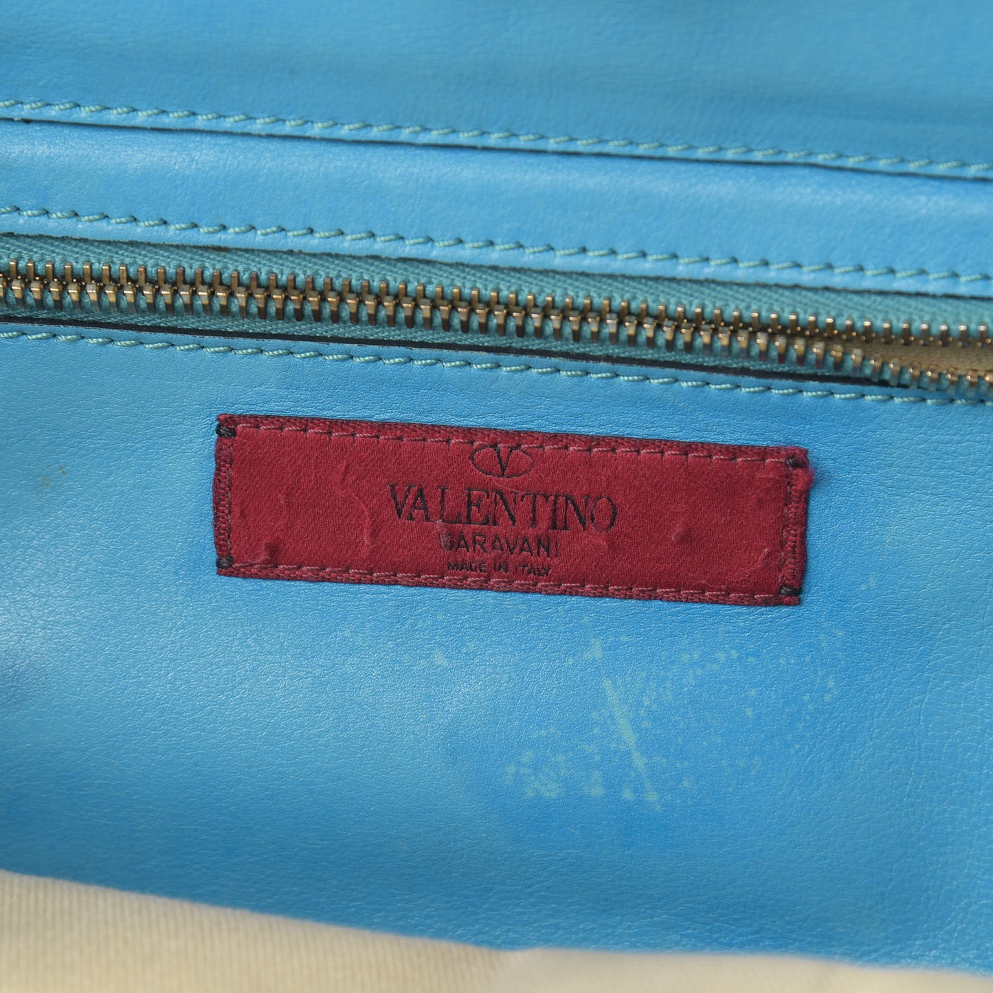 Vitello Small Rockstud Tote Parrot
