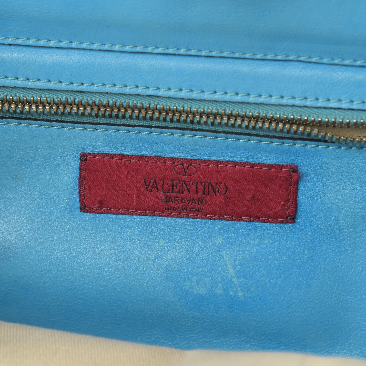 Valentino Garavani Vitello Small Rockstud Tote Parrot 6 of 17