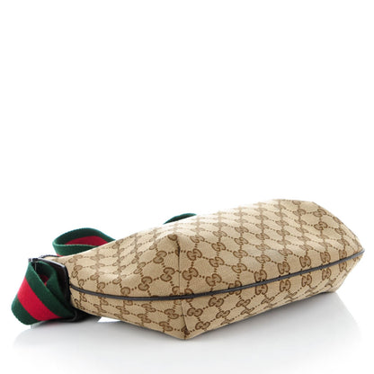 Gucci Monogram Web Medium Half Moon Hobo Dark Brown 4 of 7