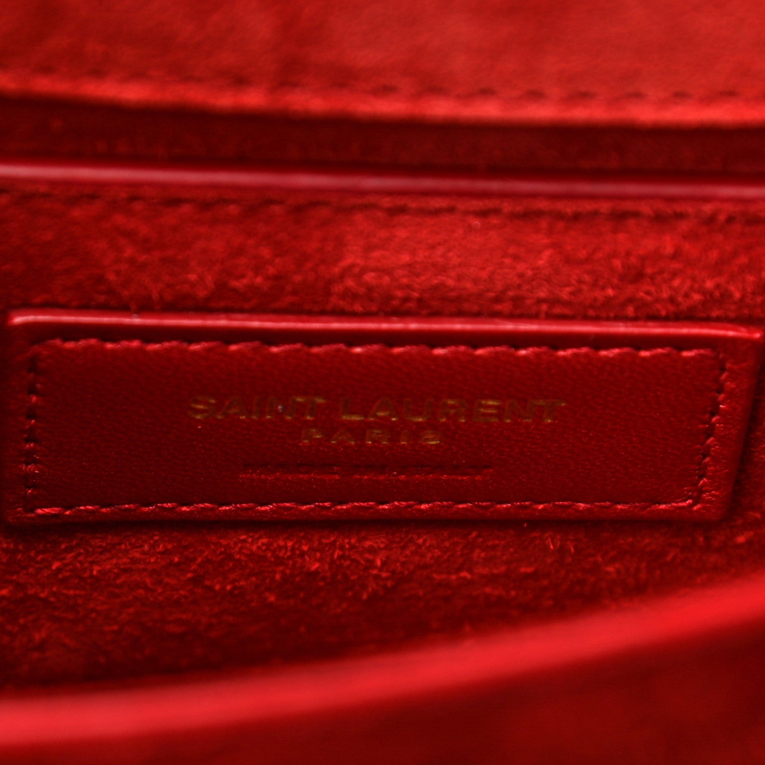 Saint Laurent Patent Small Monogram Sunset Red 6 of 13
