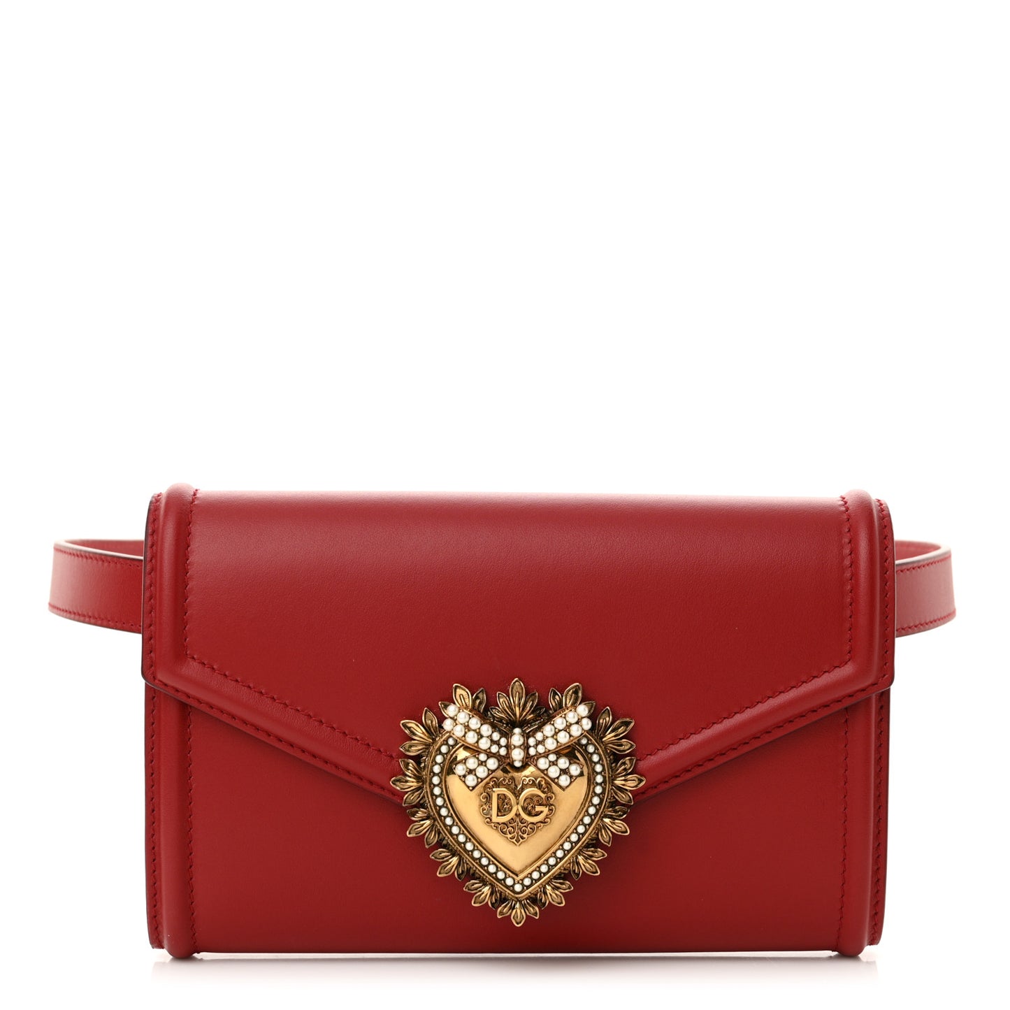Agnello Vitello Devotion Belt Bag 85 34 Red