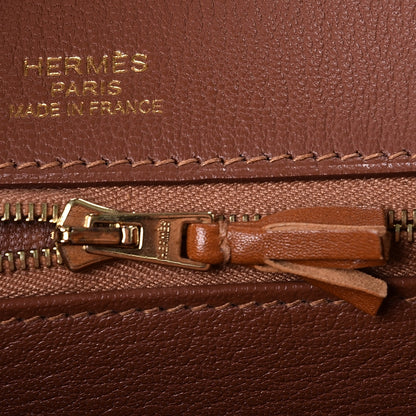 Hermes Tadelakt Ghillies Birkin 35 Fauve 15 of 29