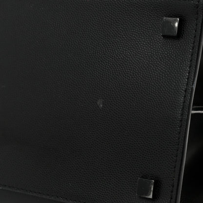 Saint Laurent Grain De Poudre Medium Uptown Tote Black 11 of 13
