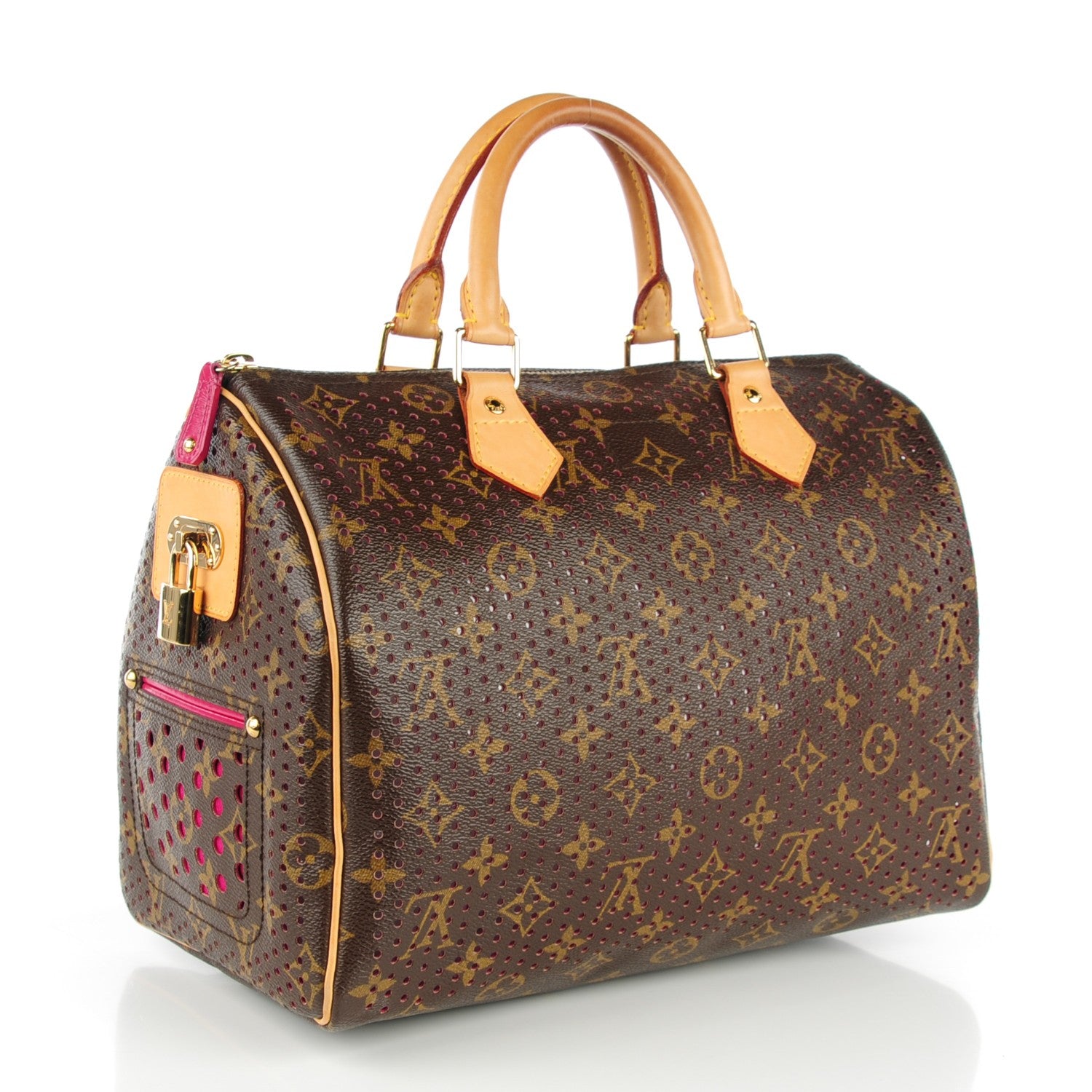 Louis Vuitton Monogram Perforated Speedy 30 Fuchsia 3 of 7