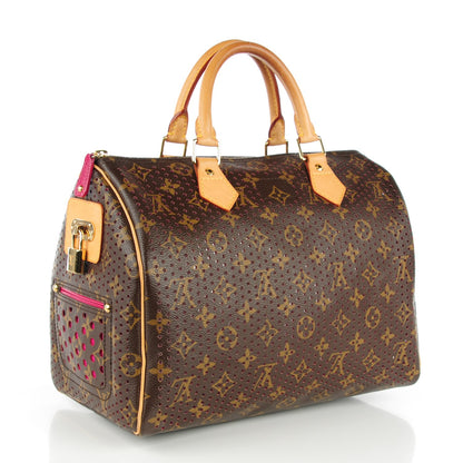 Louis Vuitton Monogram Perforated Speedy 30 Fuchsia 3 of 7