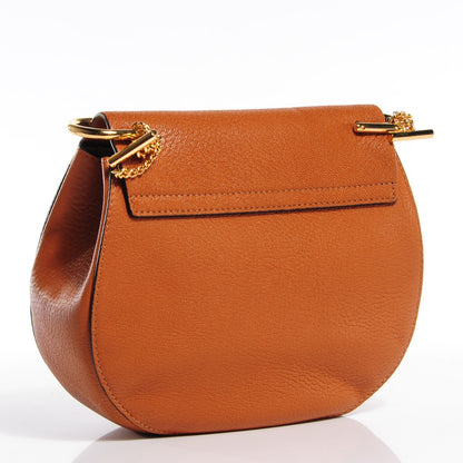 Chloe Grained Lambskin Drew Shoulder Bag Caramel 3 of 9
