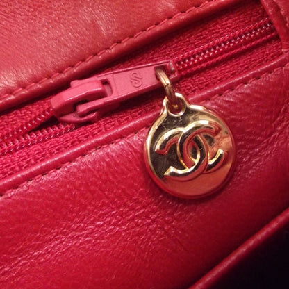 Chanel Vintage Lambskin Quilted Mini Flap Red 8 of 12