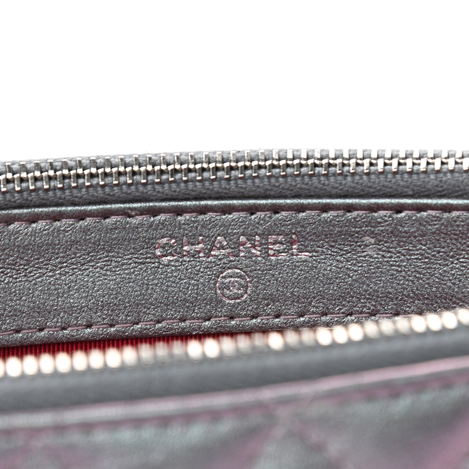 Chanel Iridescent Lambskin Calfskin Quilted Small Gabrielle Clutch With Chain Light Purple 6 of 11
