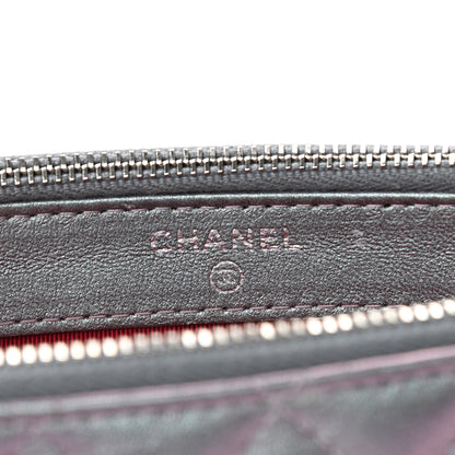 Chanel Iridescent Lambskin Calfskin Quilted Small Gabrielle Clutch With Chain Light Purple 6 of 11