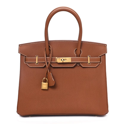 Hermes Togo Birkin 30 Gold 1 of 12
