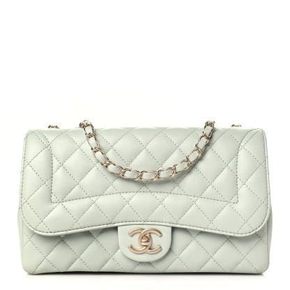 Chanel Lambskin Quilted Medium Mademoiselle Chic Flap Light Green 1 of 10