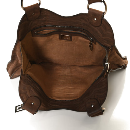 Fendi Suede Large Devil Trapezio Tote 5 of 13