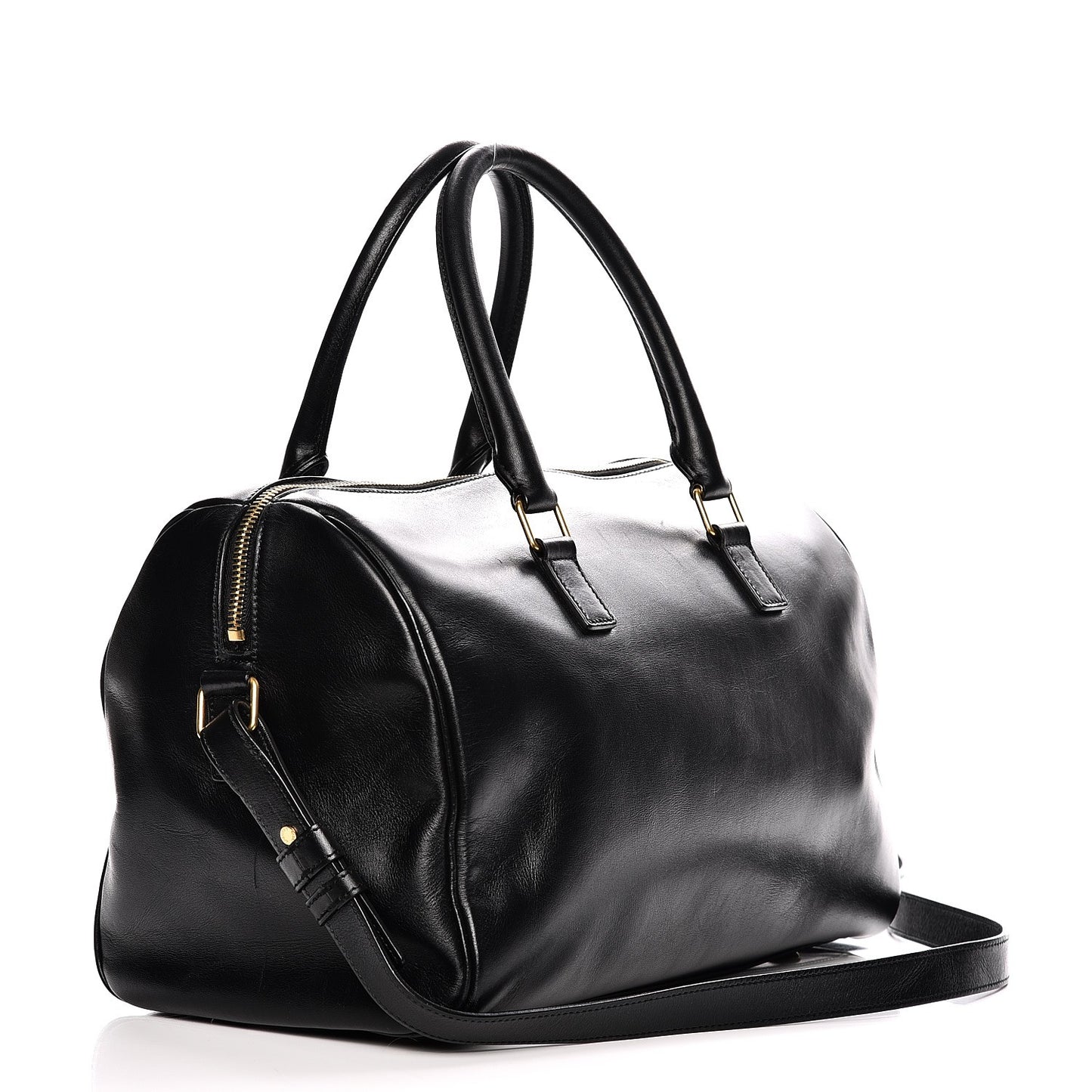 Smooth Calfskin Classic Duffle 6 Bag Black