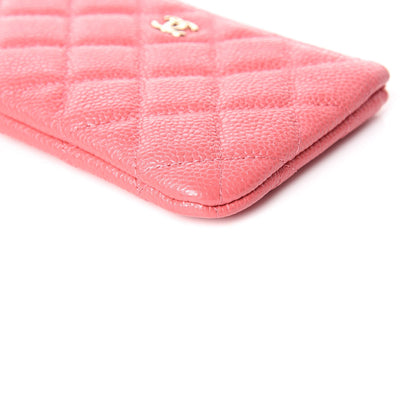 Chanel Iridescent Caviar Quilted Small Cosmetic Case Pink 6 of 10