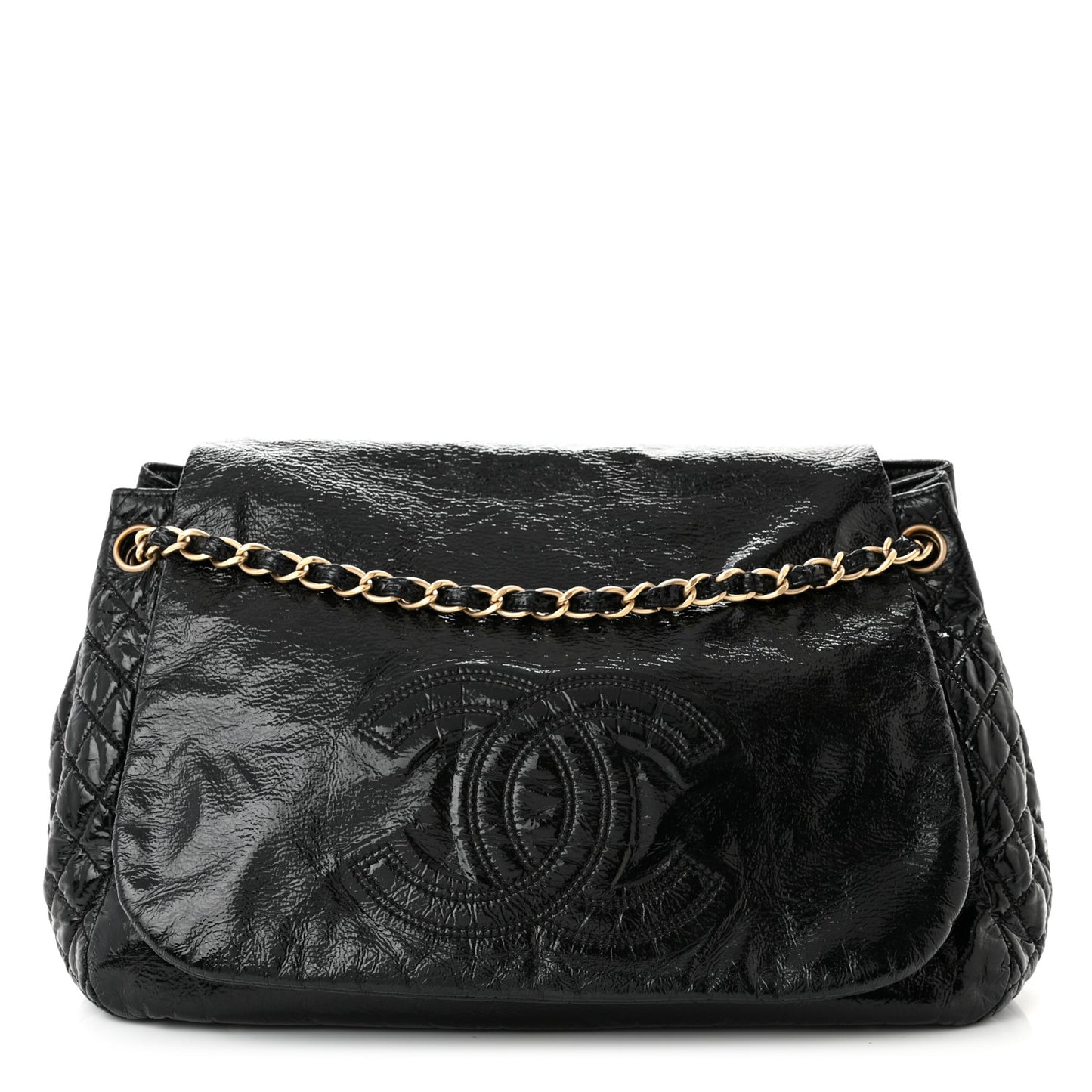Vinyl XL Rock and Chain Flap Black