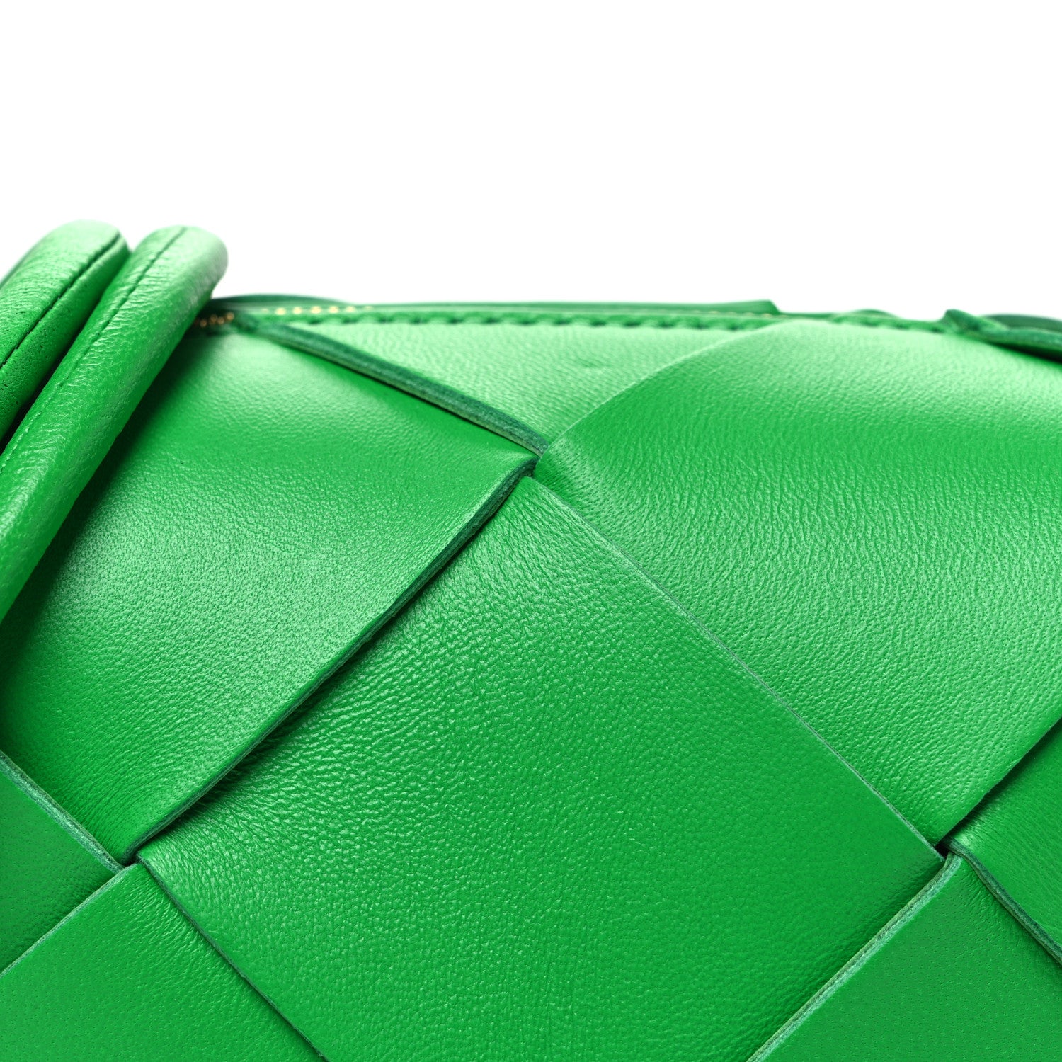 Bottega Veneta Lambskin Maxi Intrecciato Mini Cassette Camera Bag Parakeet 7 of 9