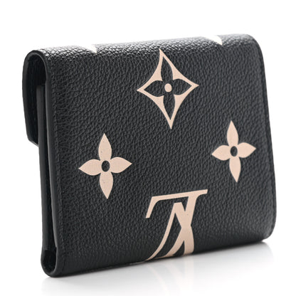 Louis Vuitton Empreinte Monogram Giant Victorine Wallet Black Beige 3 of 7