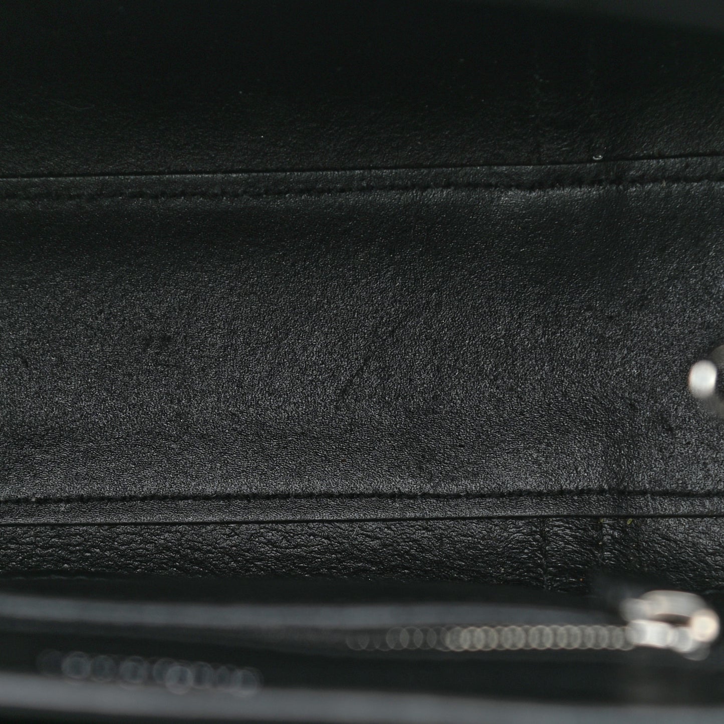 Textured Patent Calfskin XXS Everyday Tote Black
