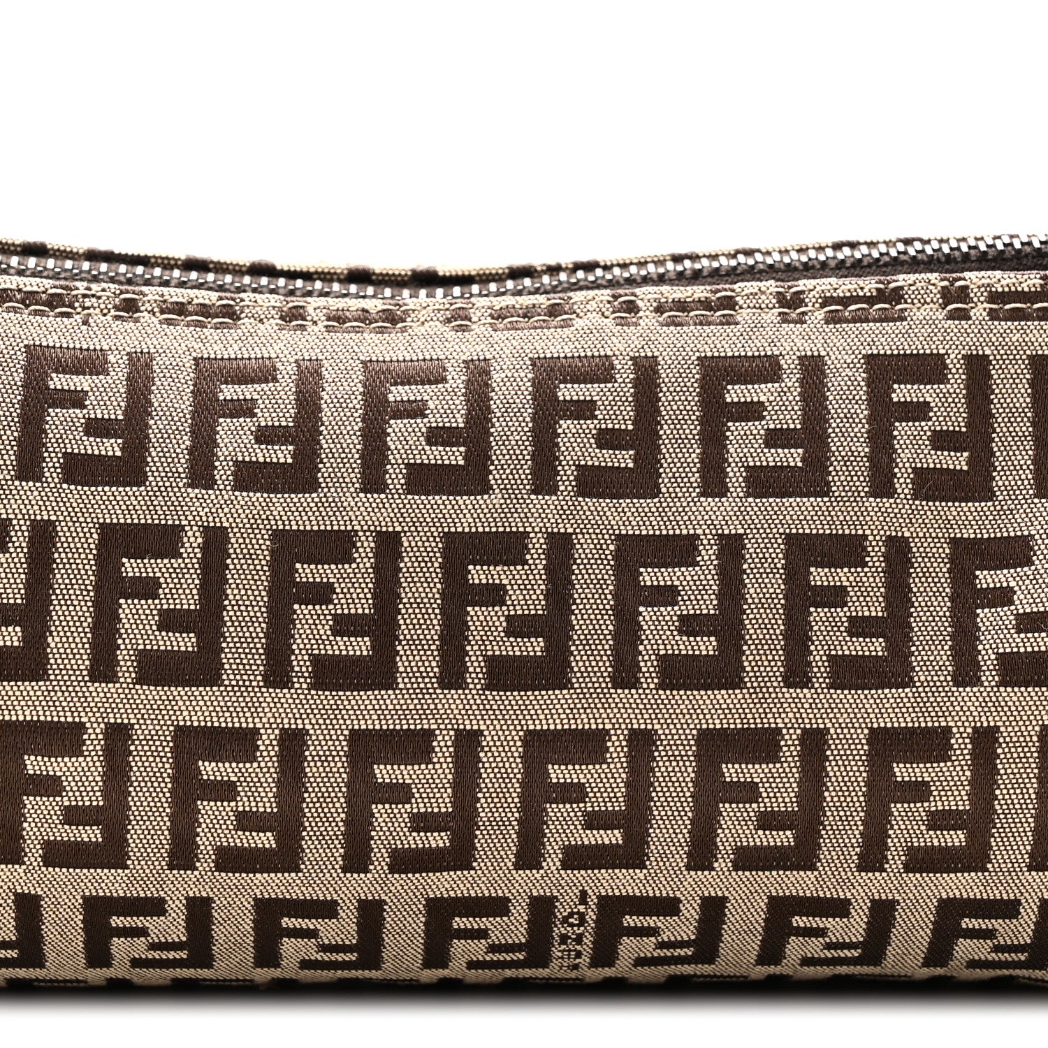 Fendi Zucchino Pochette Dark Brown 7 of 9