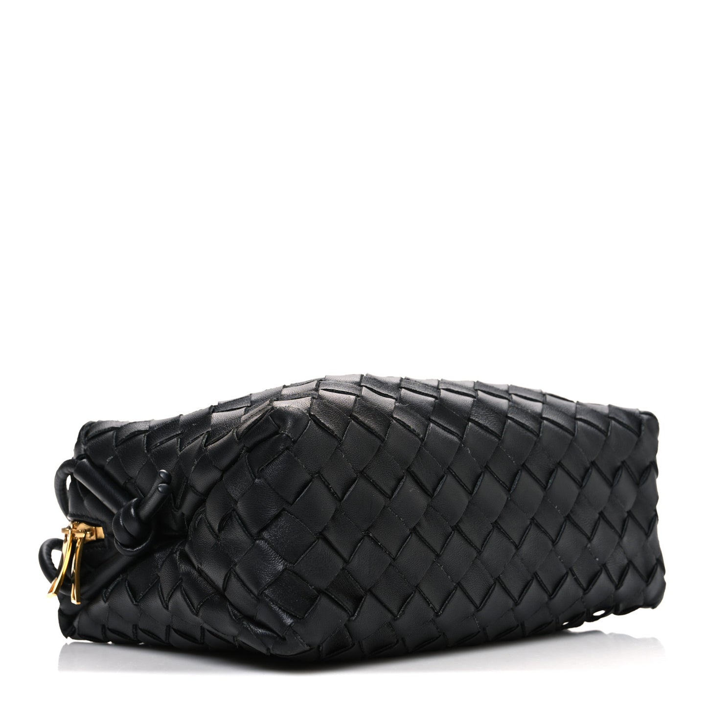 Nappa Intrecciato Small Loop Camera Bag Black