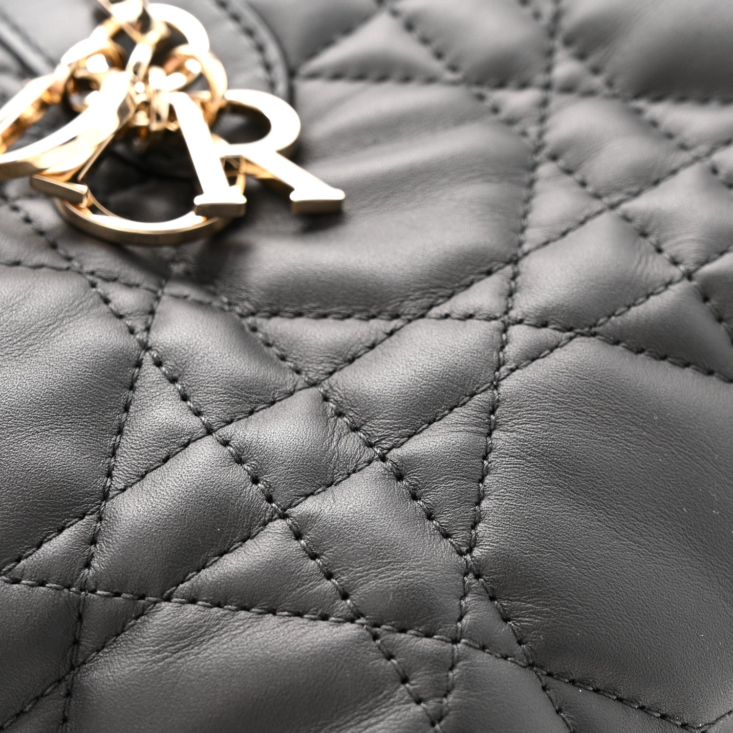 Christian Dior Calfskin Macrocannage Small Toujours  Black 13 of 13