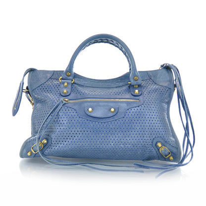 Balenciaga Agneau Perforated Dot City 1 of 9