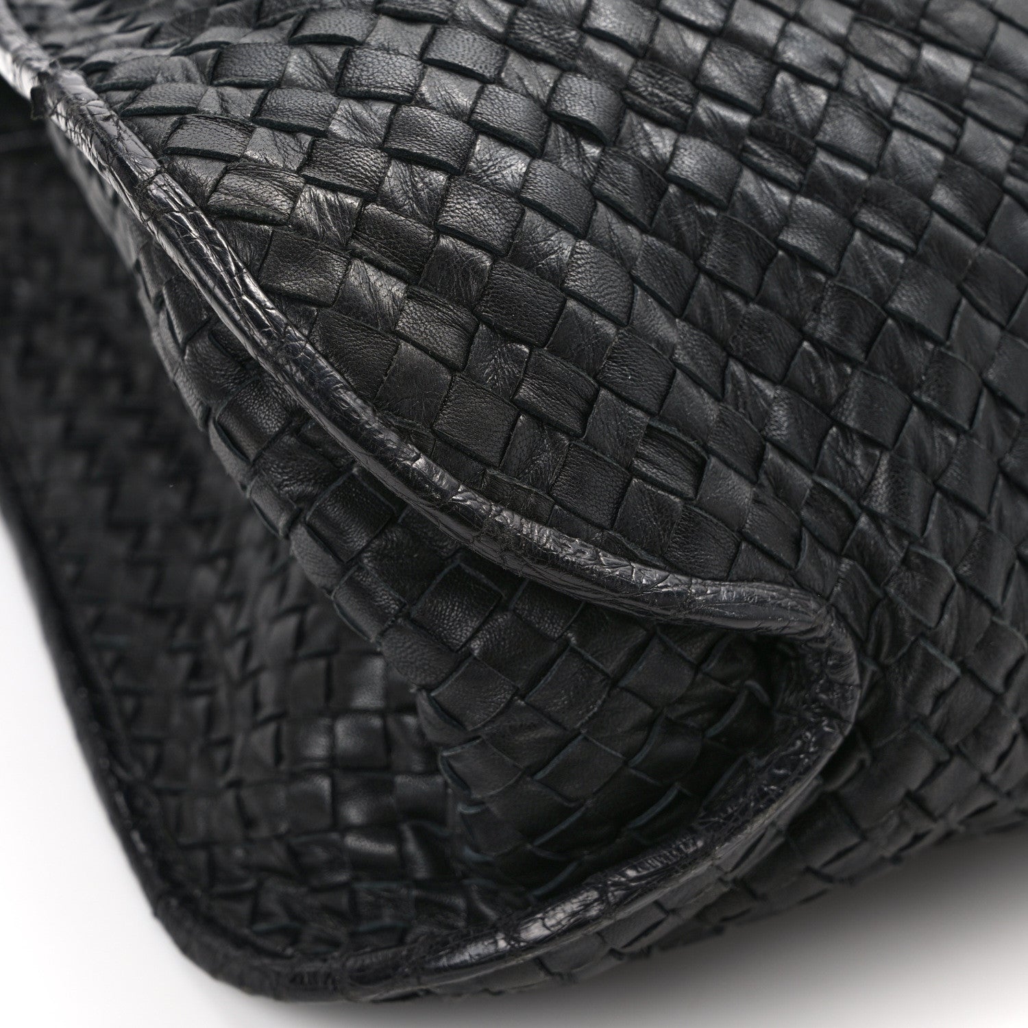 Bottega Veneta Nappa Intrecciato Alligator Hobo Black 10 of 15
