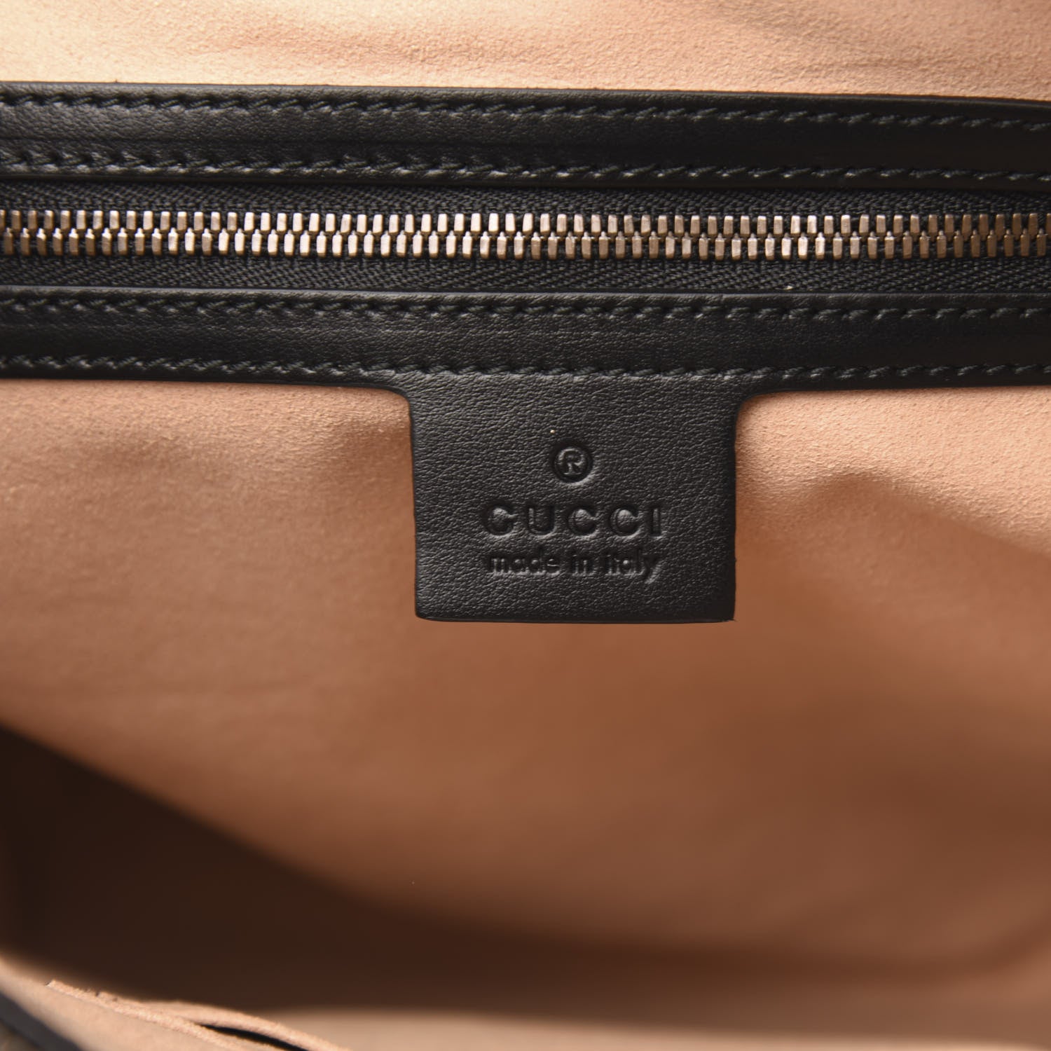Gucci Calfskin Matelasse GG Marmont Flat Messenger Bag Black 6 of 11