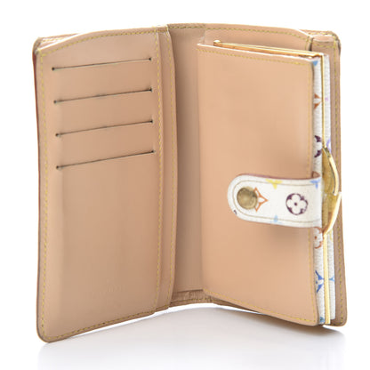 Louis Vuitton Monogram Multicolor French Purse Wallet White 5 of 16