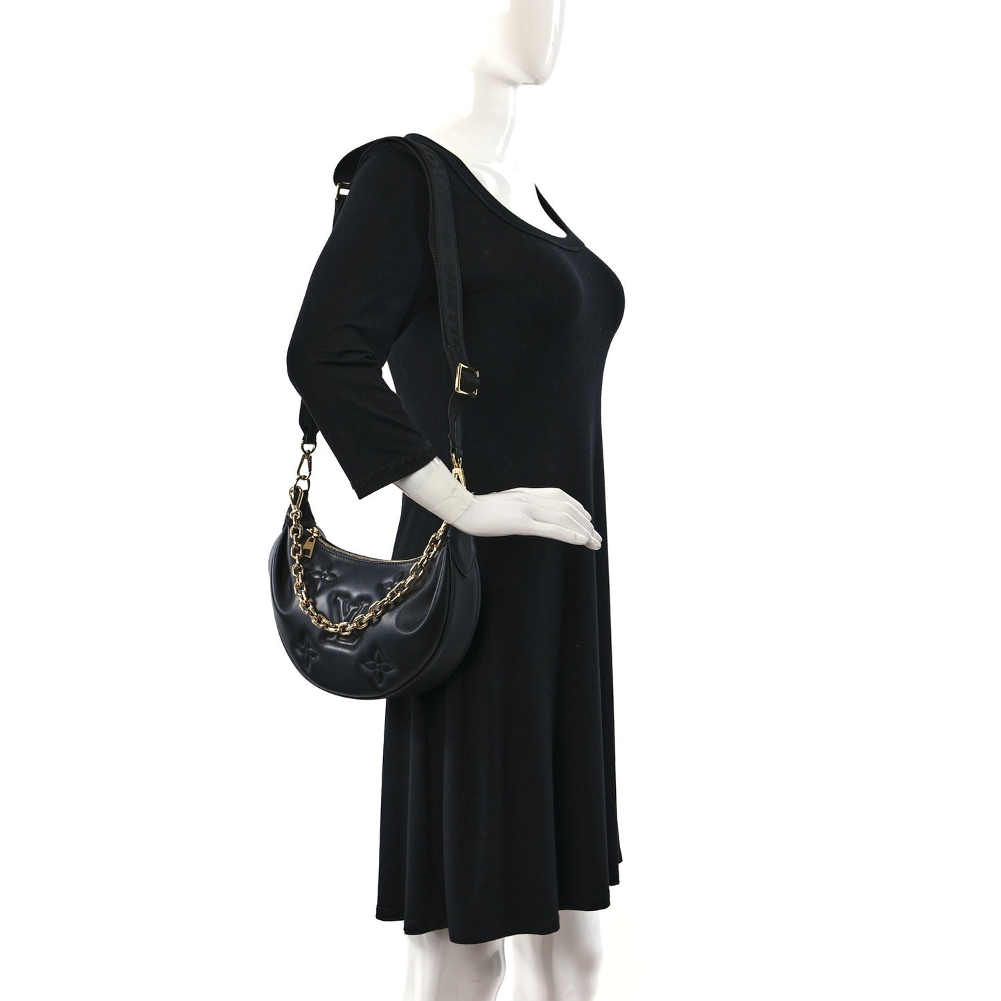 Calfskin Bubblegram Over The Moon Black