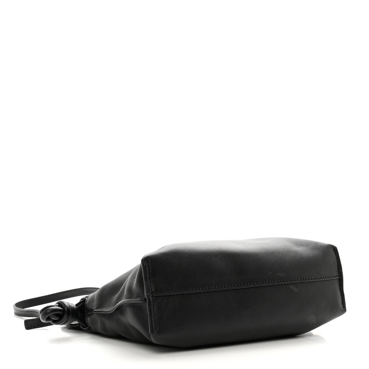 Calfskin Mini Flamenco Knot Clutch Black