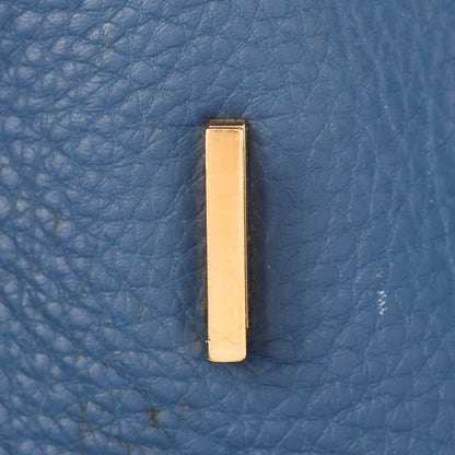 Hermes Taurillon Clemence Birkin 35 Bleu Thalassa 26 of 44