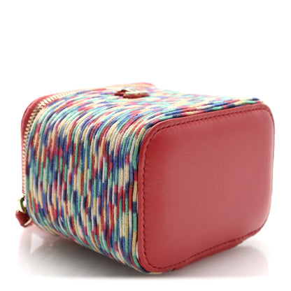 Chanel Embroidered Thread Mini Vanity With Chain Multicolor 4 of 10
