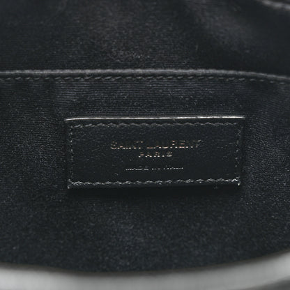 Saint Laurent Lambskin Monogram Small Lou Camera Bag Black 6 of 9