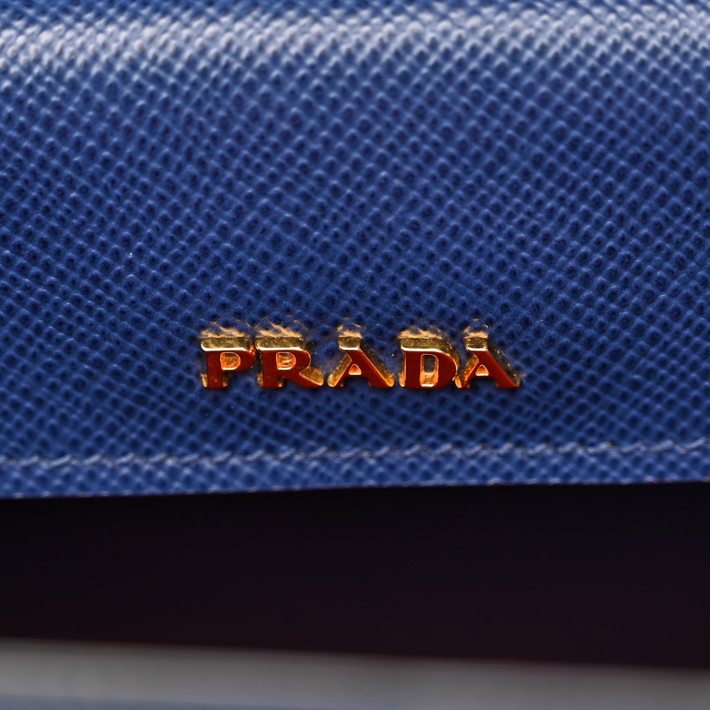 Saffiano Cuir Large Double Bag Bleuette