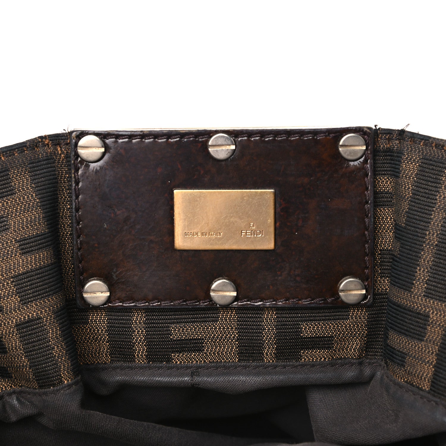 Fendi Zucca Mia Tote Tobacco 10 of 24