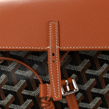 Goyard Goyardine Calfskin Mini Alpin Backpack Black Gold 10 of 11