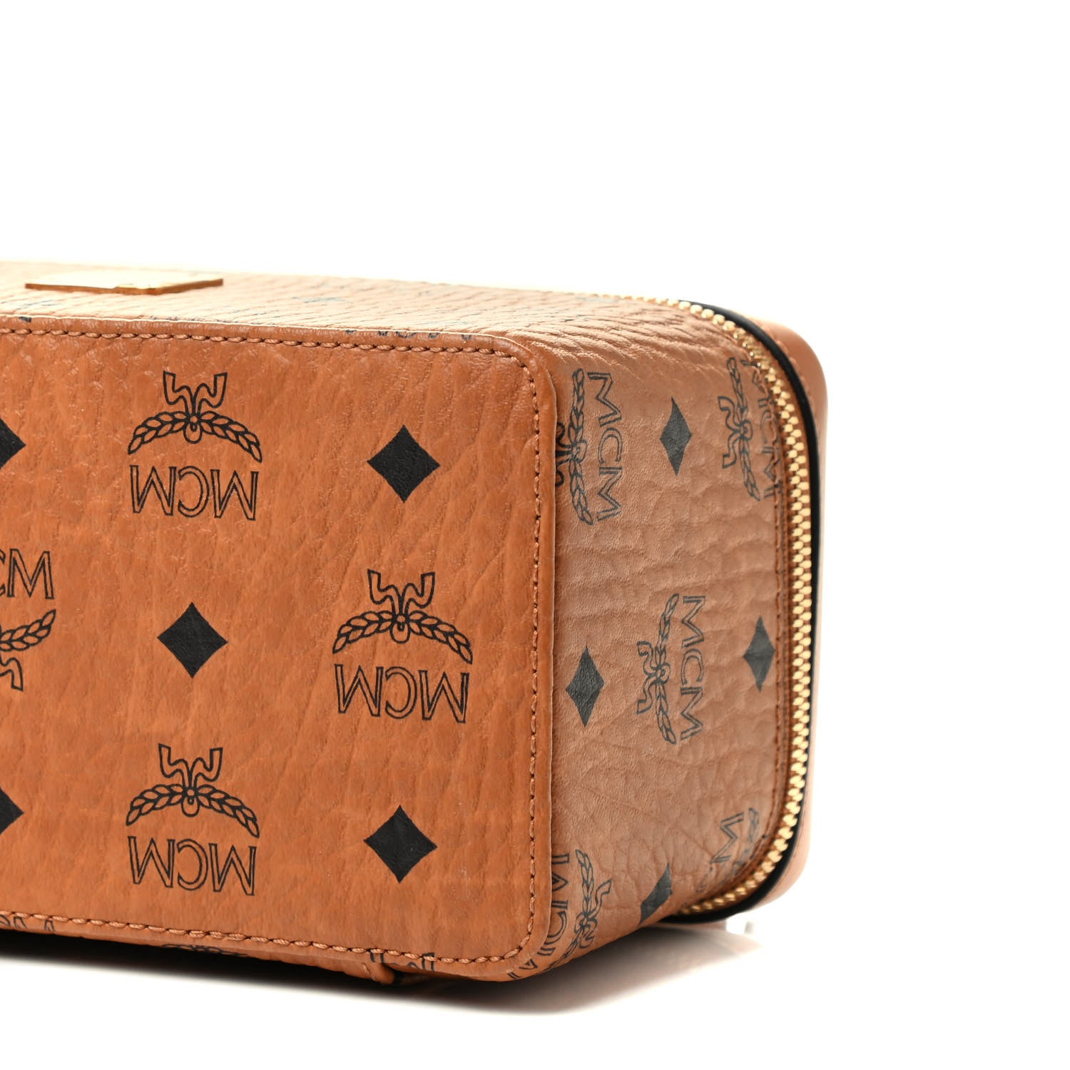 MCM Visetos Rockstar Vanity Case Cognac 8 of 8