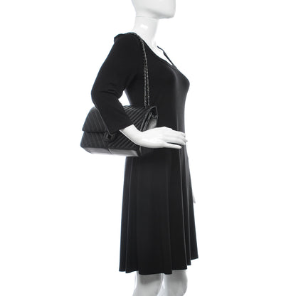 Chanel Aged Calfskin Chevron Quilted 2.55 Reissue 226 So Black 2 of 11