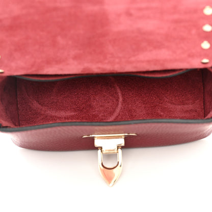 Valentino Garavani Pebbled Calfskin Mini Rockstud Crossbody Bag Rubin 4 of 9