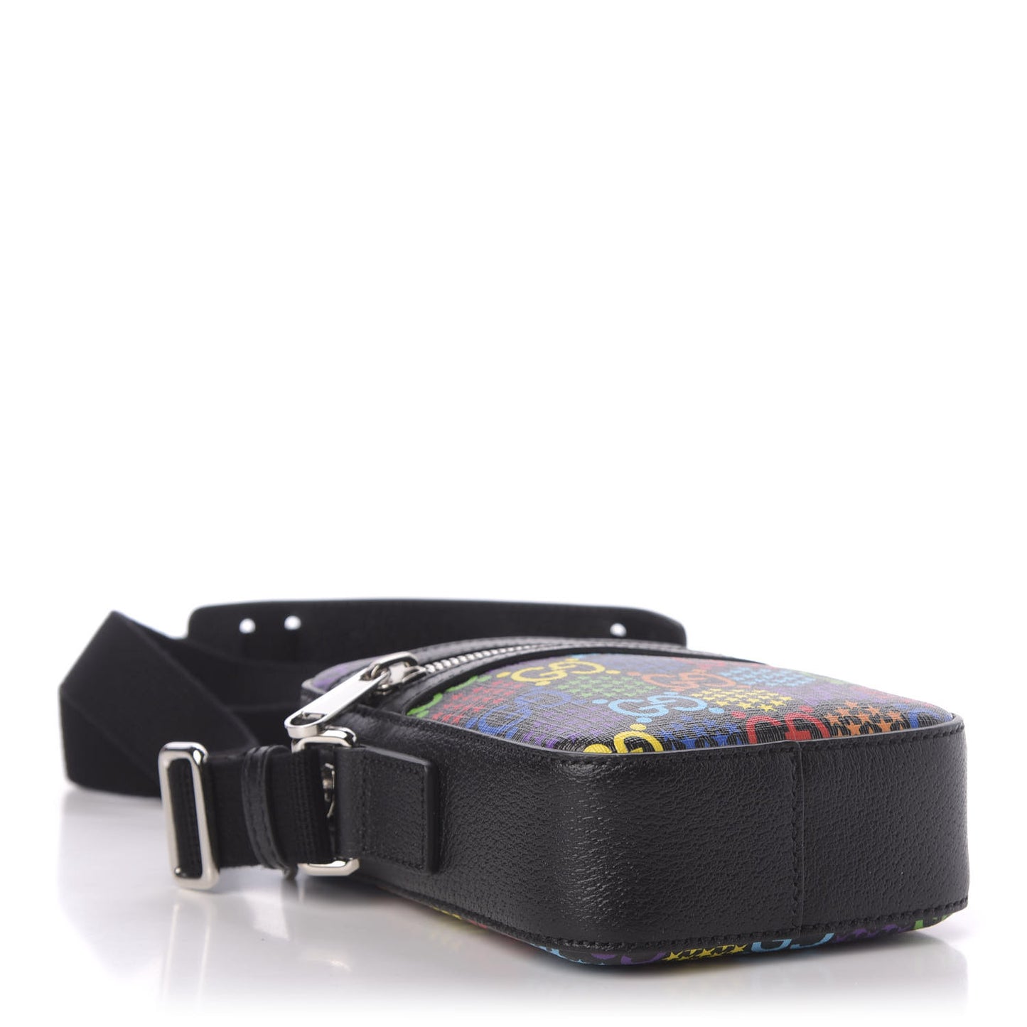 GG Supreme Monogram Psychedelic Messenger Bag Black