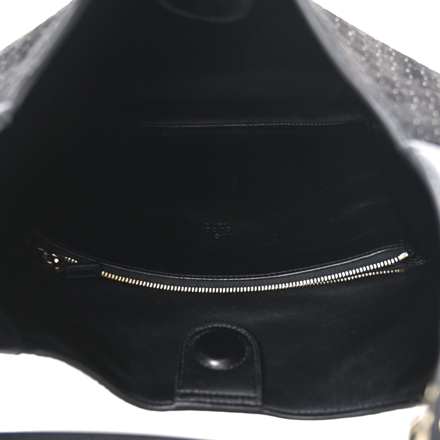 Gucci Suede Micro GG Calfskin B Medium Shoulder Bag Arabella Black 5 of 10