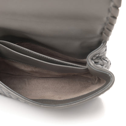 Bottega Veneta Nappa Intrecciato Baby Olimpia Shoulder Bag Steel 5 of 13